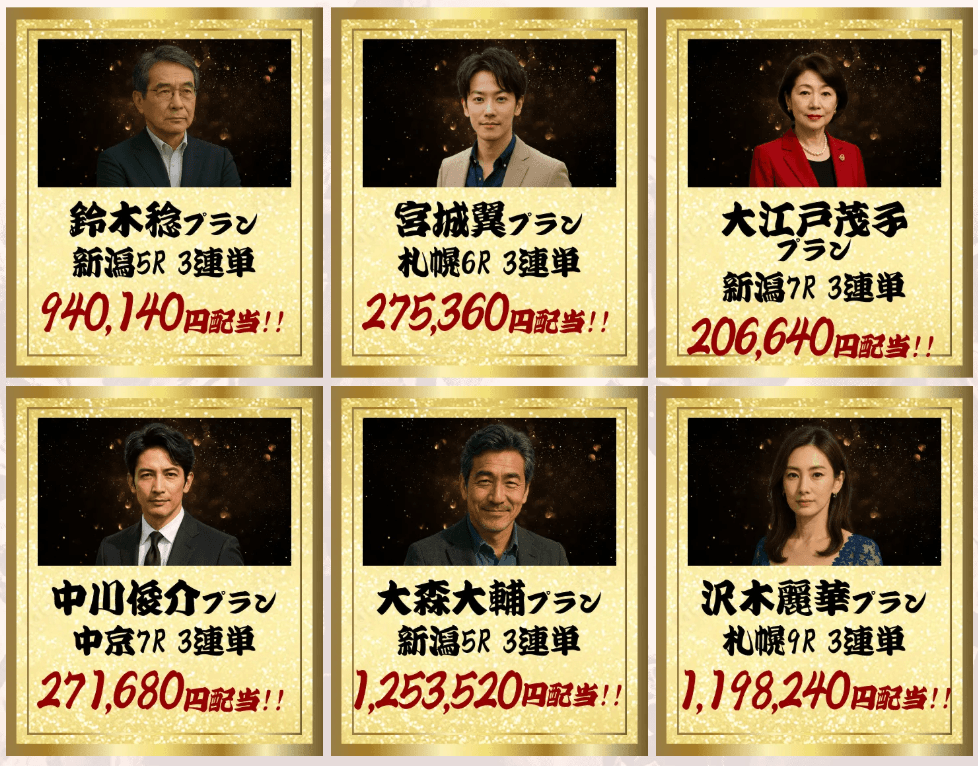 競馬リベンジャーズの有料情報実績