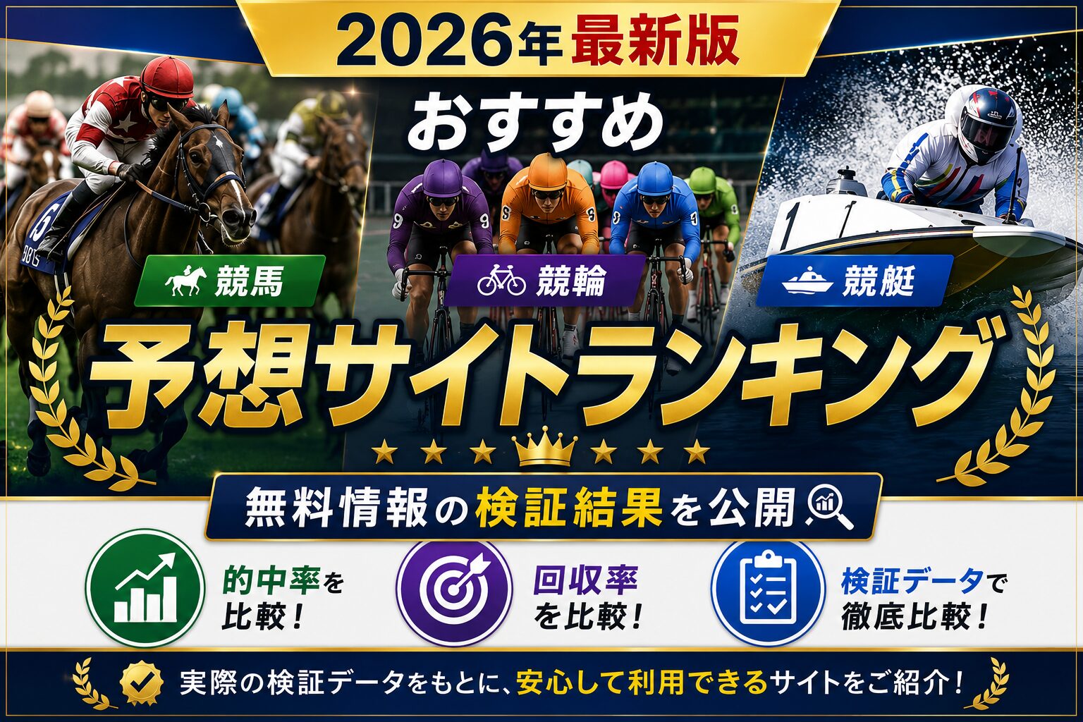 予想サイトランキング　予想サイト　検証　2026年
