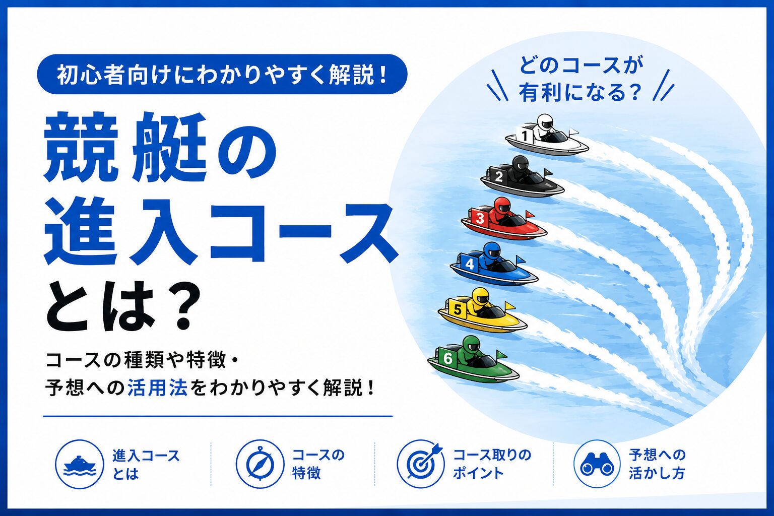 競艇の進入コースとは？基本のルールから予想への活かし方まで解説