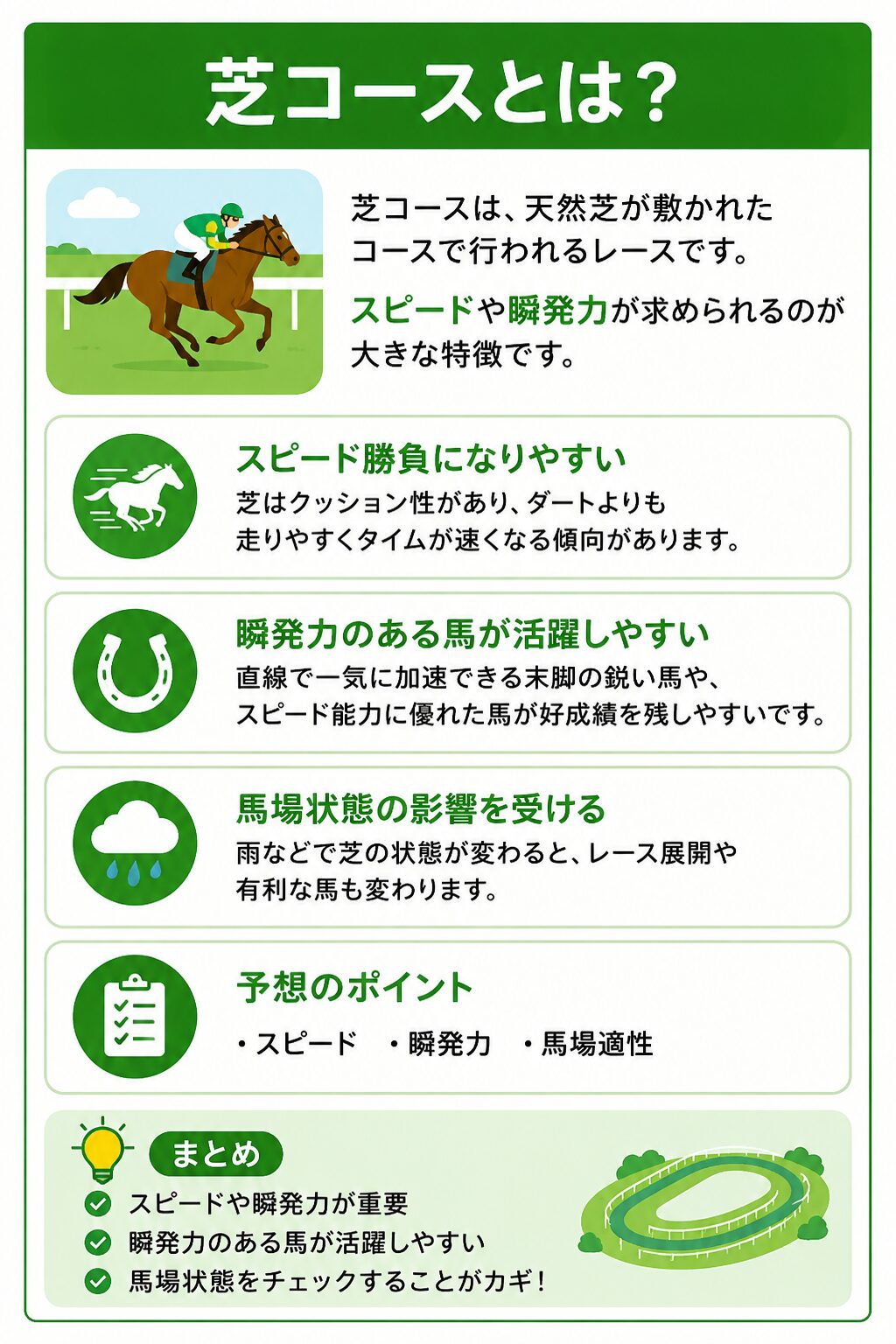 競馬　芝　芝コース　特徴