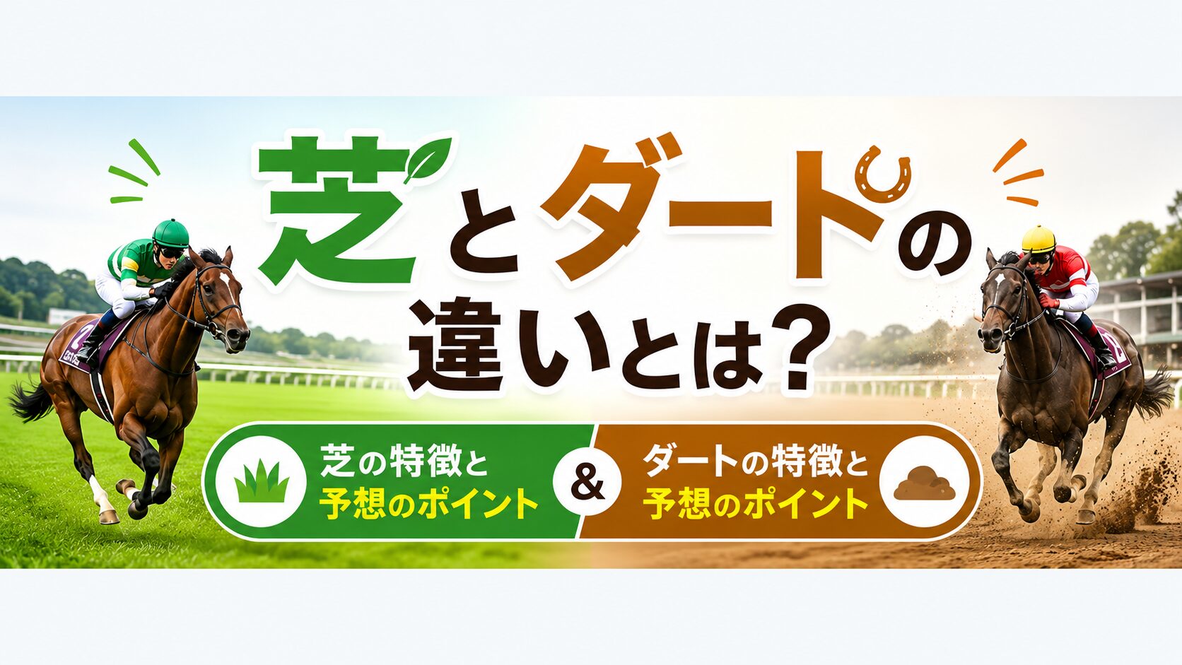 芝とダートの違いとは？競馬初心者向けに特徴や予想のポイントを解説