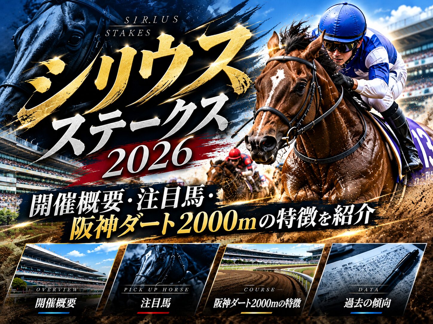 シリウスステークス2026とは？開催概要・注目馬・阪神ダート2000mの特徴を紹介