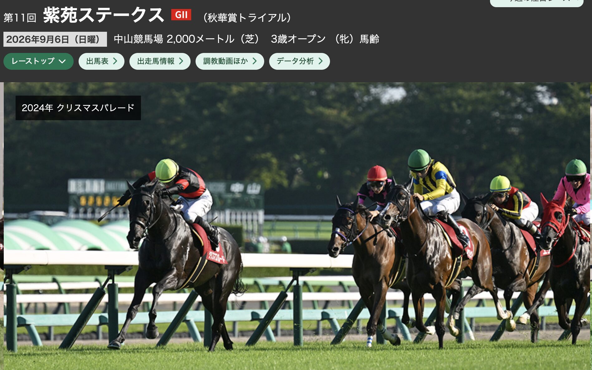 競馬　紫苑ステークス　解説　概要　2026年