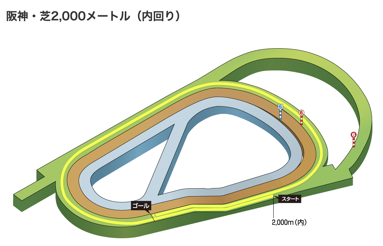 競馬 競馬場 阪神 芝 2000メートル 特徴