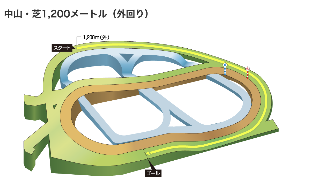 競馬　スプリンターズS 2026年　中山競馬場　芝　外回り　1200m