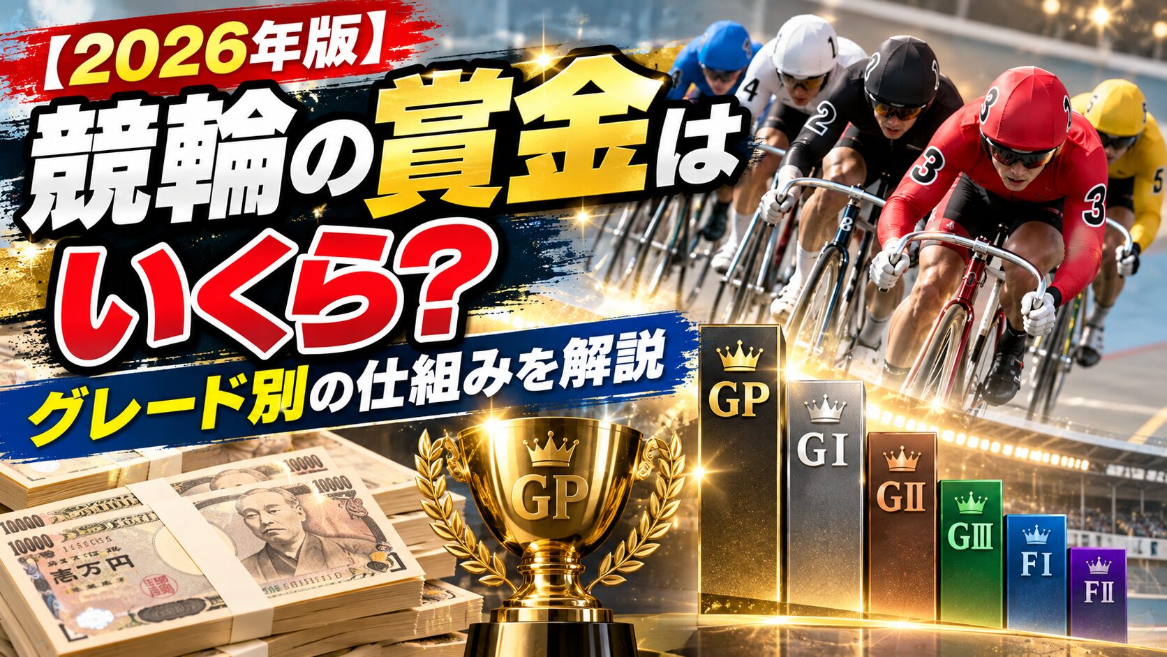 【2026年版】競輪の賞金はいくら？グレード別の仕組みを解説