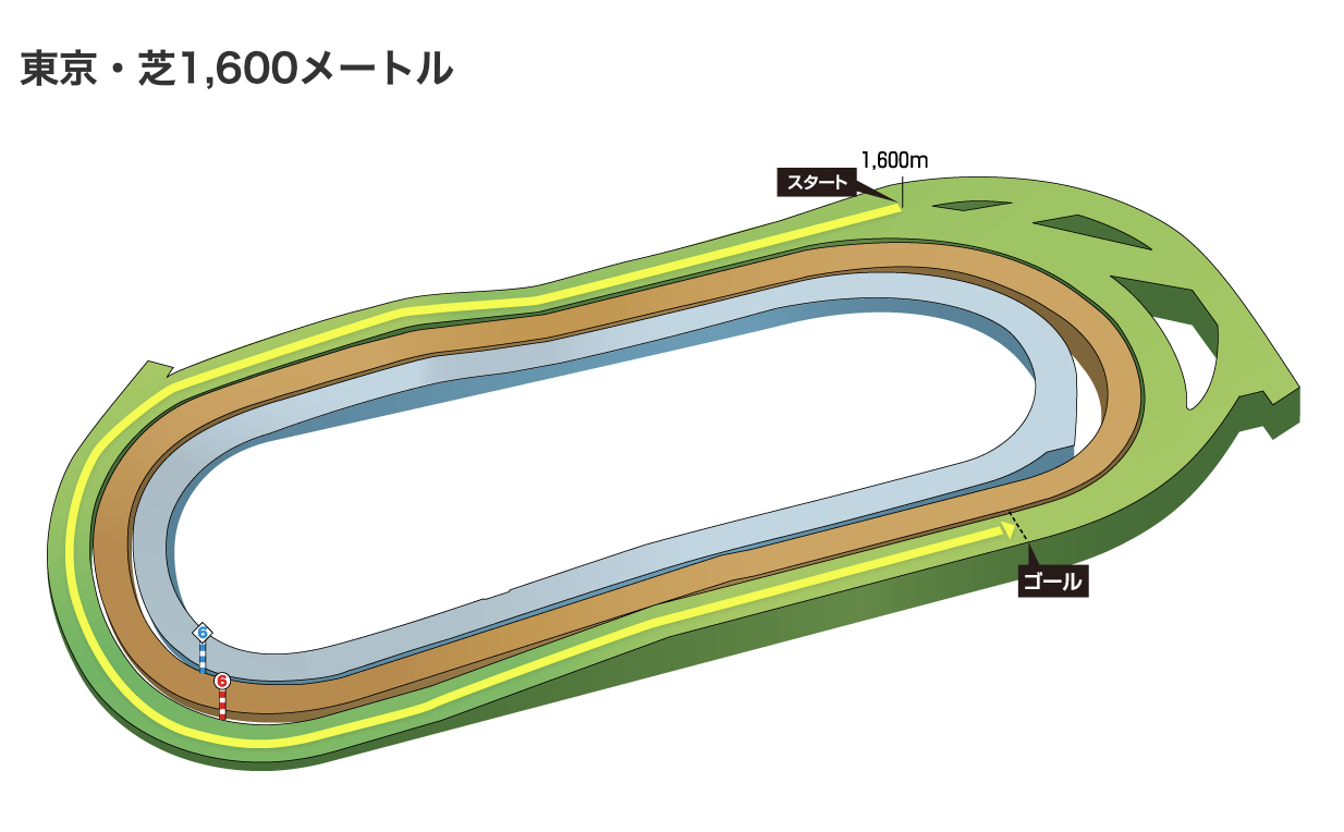 競馬　東京　競馬場　芝　1600