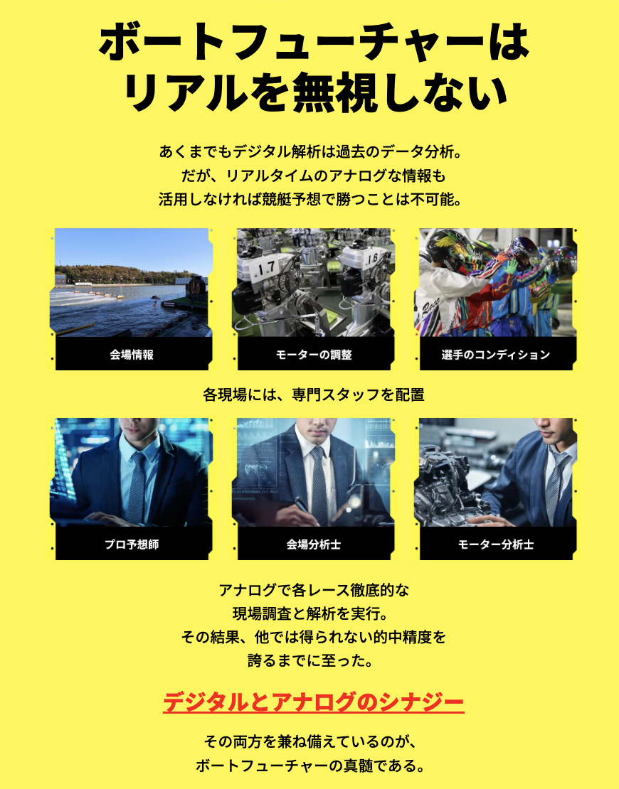 競艇 ボートレース 予想サイト ボートフューチャー BOATRECE 予想 怪しい 現地 会場 調査